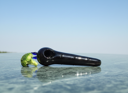 Fruity Sesh Pipe (Strawberry) 4" | Glass Hand Pipe with Carb