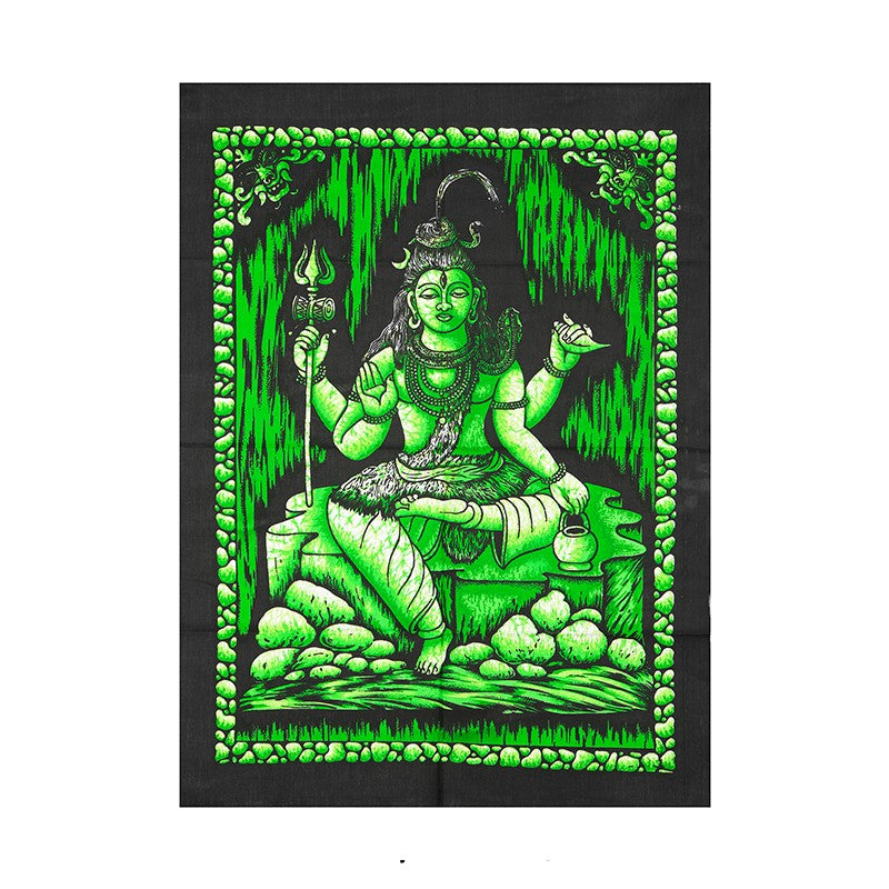 Blessing Shiva Tapestry - 30X22