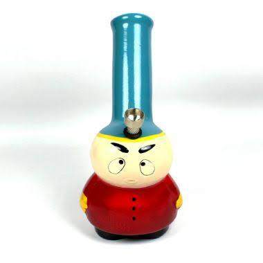Blue sapphire ceramic bong 10 inch straight pull with metal mini shooter , Weed bong TBBC, bongs instant delivery in delhi ncr