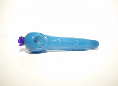 Fruity Sesh Pipe (Strawberry) 4" | Glass Hand Pipe with Carb