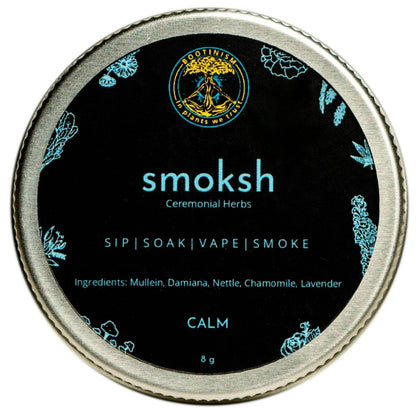 Smoksh Herbal Tin -  Calm 8g - Rich mixing Trial Pack Premium New Indian's