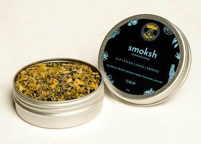 Smoksh Herbal Tin -  Calm 8g - Rich mixing Trial Pack Premium New Indian's