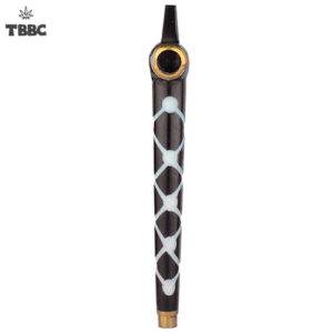 Light Blue Net Black Dokha Pipe - 5 inches