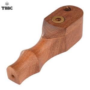 Plane Wooden hand pipe - 4 inches