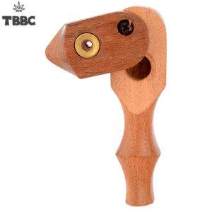 Plane Wooden hand pipe - 4 inches