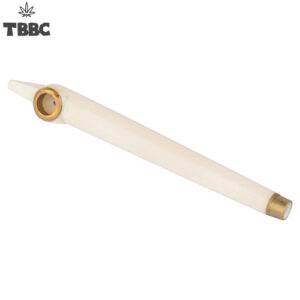 Resin White Dokha Pipe - 5 inches