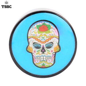 Blue Skeleton 4 Part Metal Grinder - 63mm