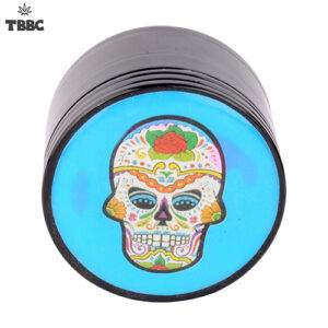 Blue Skeleton 4 Part Metal Grinder - 63mm