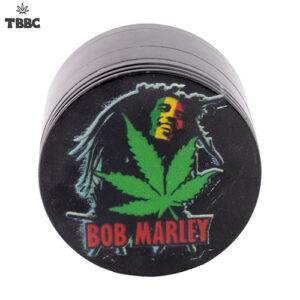 Black Bob Marley 4 part Metal Grinder - 50 mm