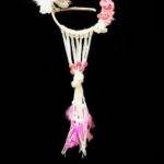 Pink Nest Bird Dream Catcher - 12 inches