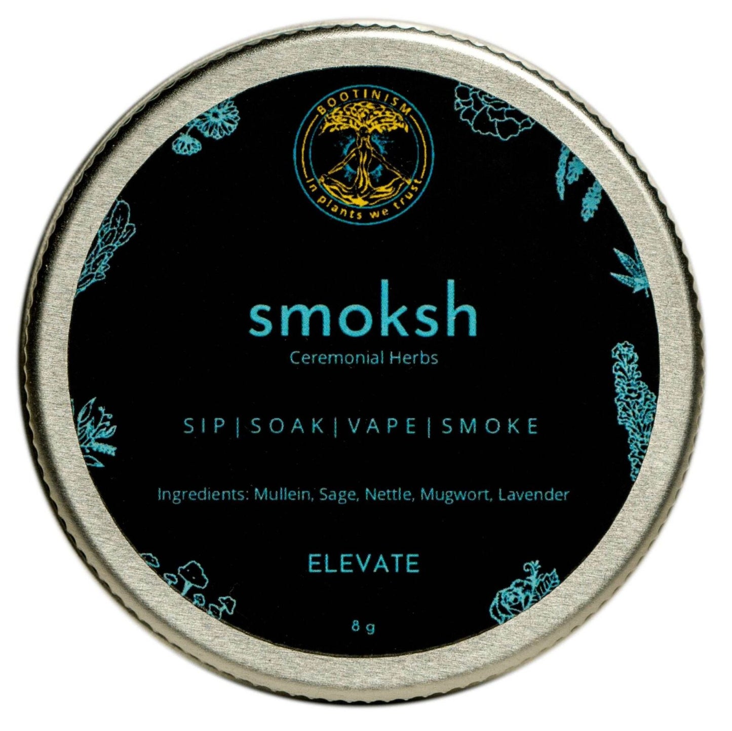 Smoksh Herbal Tin - Elevate 8g - Rich mixing Trial Pack