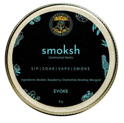 Smoksh Herbal Tin Evoke 8g - Fine Rich Flavor Trial Pack Premium New Indian's