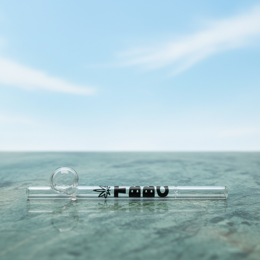 Clear glass smoking accessory with TBBC, theboomboxclub one hitter hand pipe instant delivery in delhi ncr