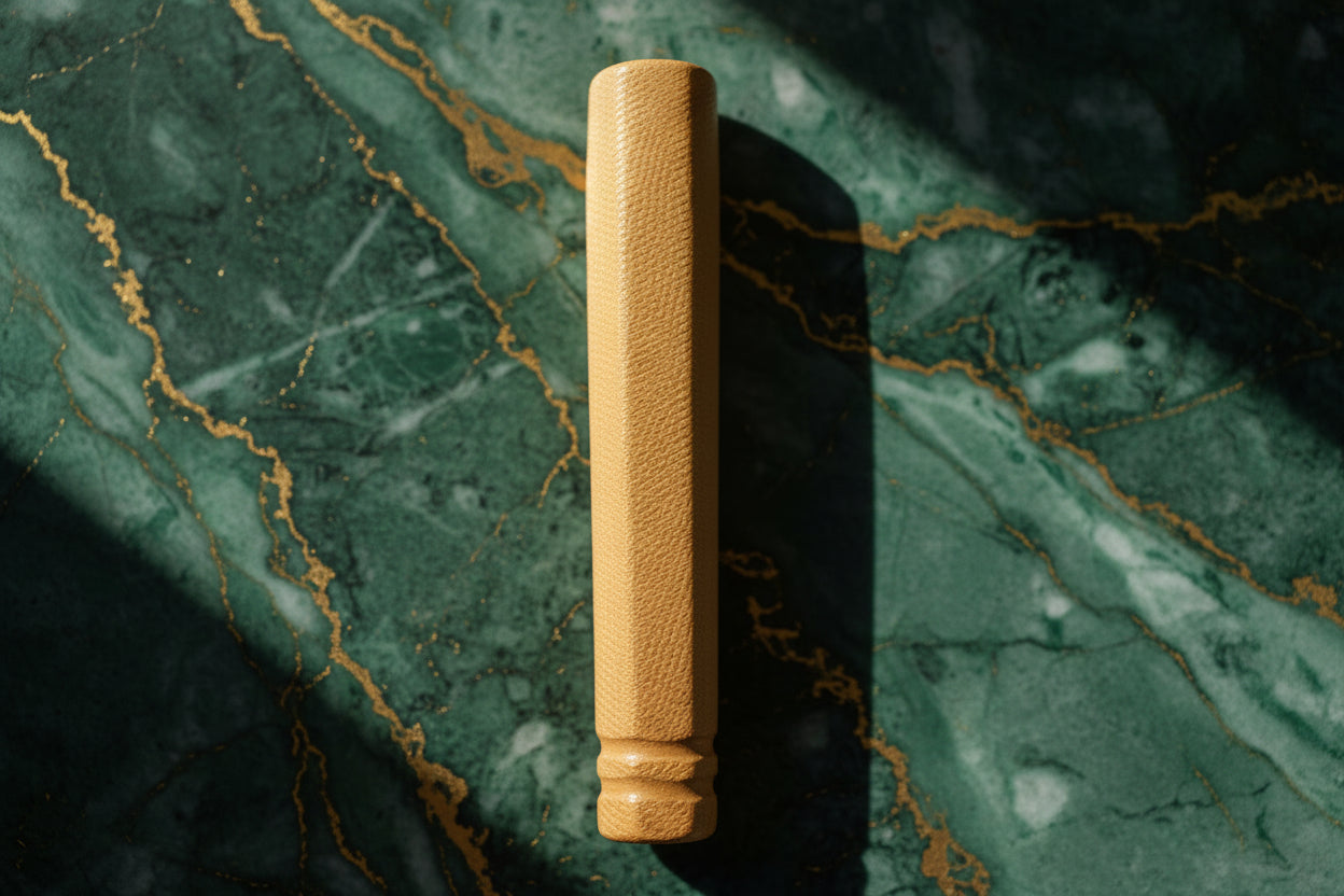 Golden Sadhana Chillum – Natural Textured Handcrafted Smoking Chillum placed under sunlight tbbc studio