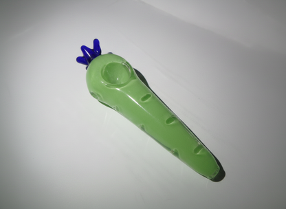 Fruity Sesh Pipe (Strawberry) 4" | Glass Hand Pipe with Carb