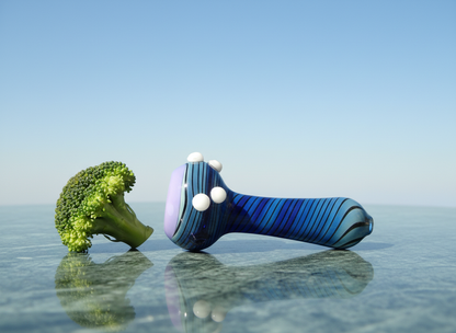 Blue Swirl Glass Hand Pipe | Pocket-Friendly, Smooth Pulls