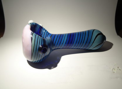 Blue Swirl Glass Hand Pipe | Pocket-Friendly, Smooth Pulls