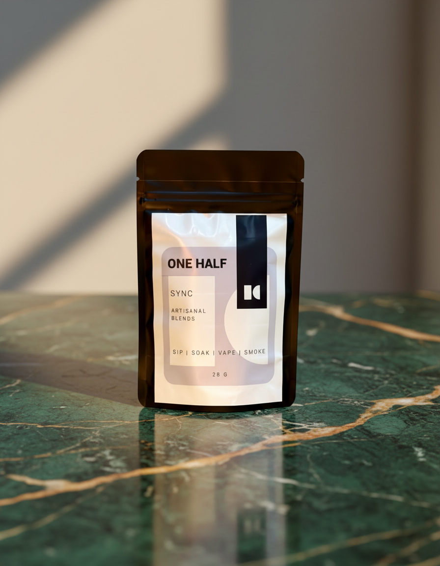 one half sync herbal mixture front view TBBC