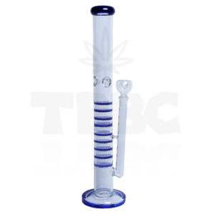 Blue Multi Honey Comb 20 inches Heavy Glass Bong