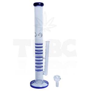 Blue Multi Honey Comb 20 inches Heavy Glass Bong