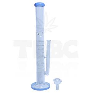 Light Blue Multi Honey Comb 20 inches Heavy Glass Bong