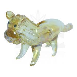 Golden Lion Glass Hand Pipe - 5 inches