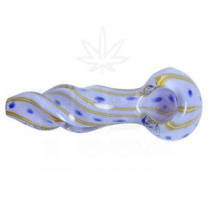 Blue and Green Heavy Glass Hand pipe - 5 inches