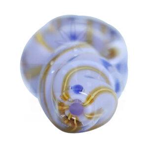 Blue and Green Heavy Glass Hand pipe - 5 inches