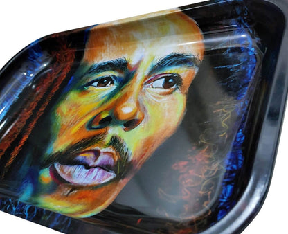 Bob Marley Rolling Tray - 7.5x11.5