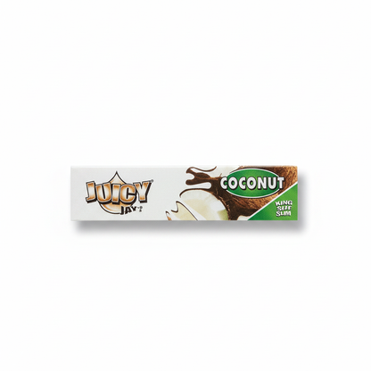 Juicy Jay's King Size Coconut flavoured rolling papers pack front view