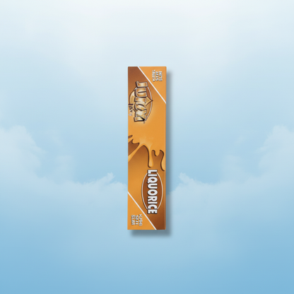 Juicy Jay’s Liquorice King Size flavoured rolling papers pack on dark background