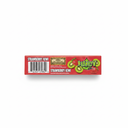 Juicy Jay's King Size Strawberry Kiwi flavoured rolling papers pack back view