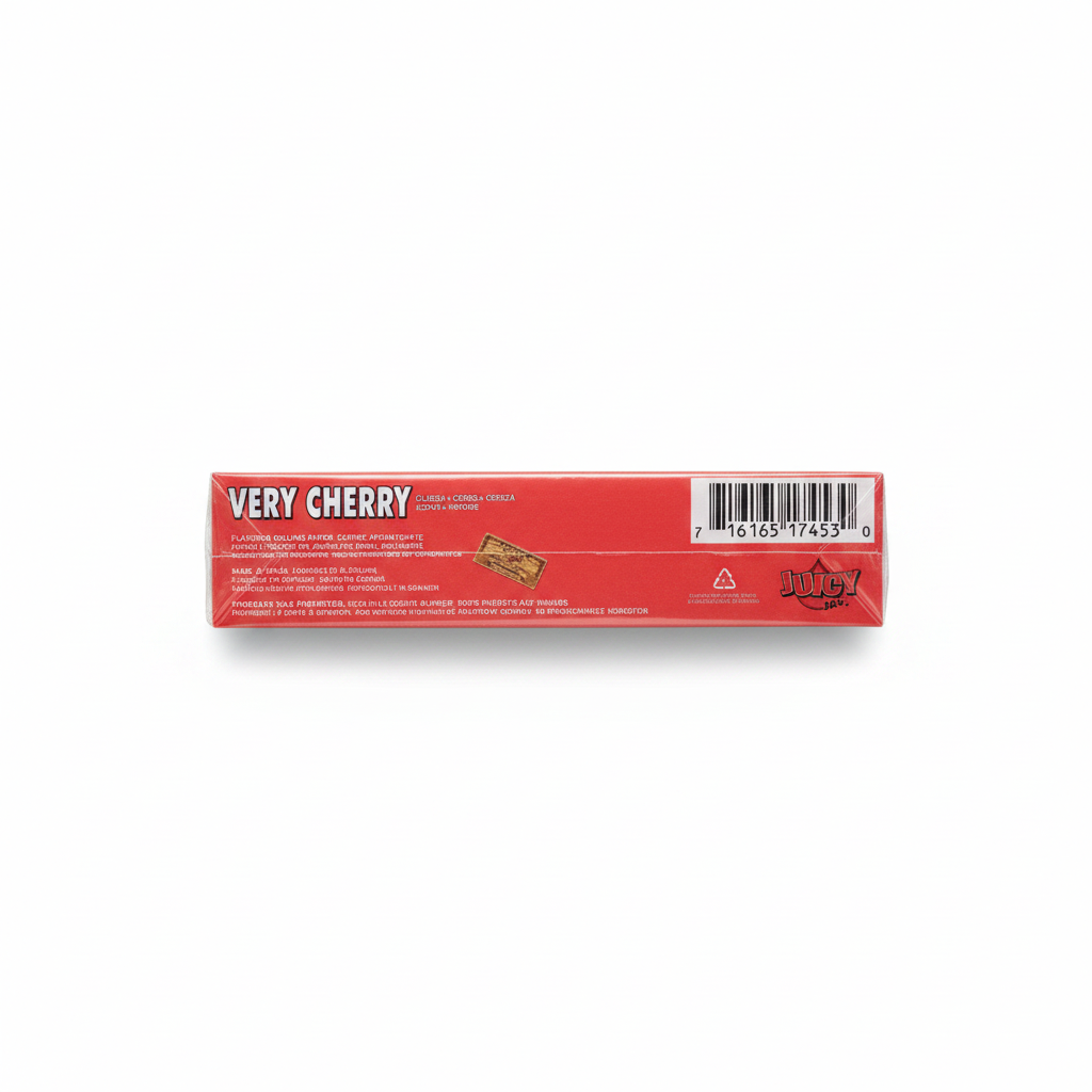 Juicy Jay's King Size Very Cherry flavoured rolling papers pack back view