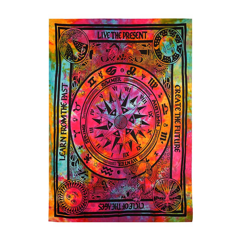 Life Clock Tapestry - 60X90