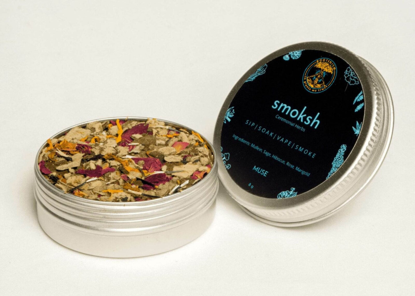 Smoksh Herbal Tin - Muse 8g - Rich Mixing Premium New Indian's