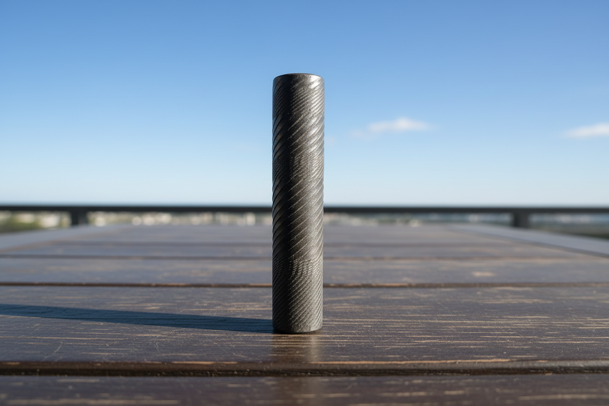 Nano Italian clay chillum 5 inch with helix carving on warm terracotta background, minimal silhouette premium smoking accessory, instant delivery for chillums in delhi ncr
