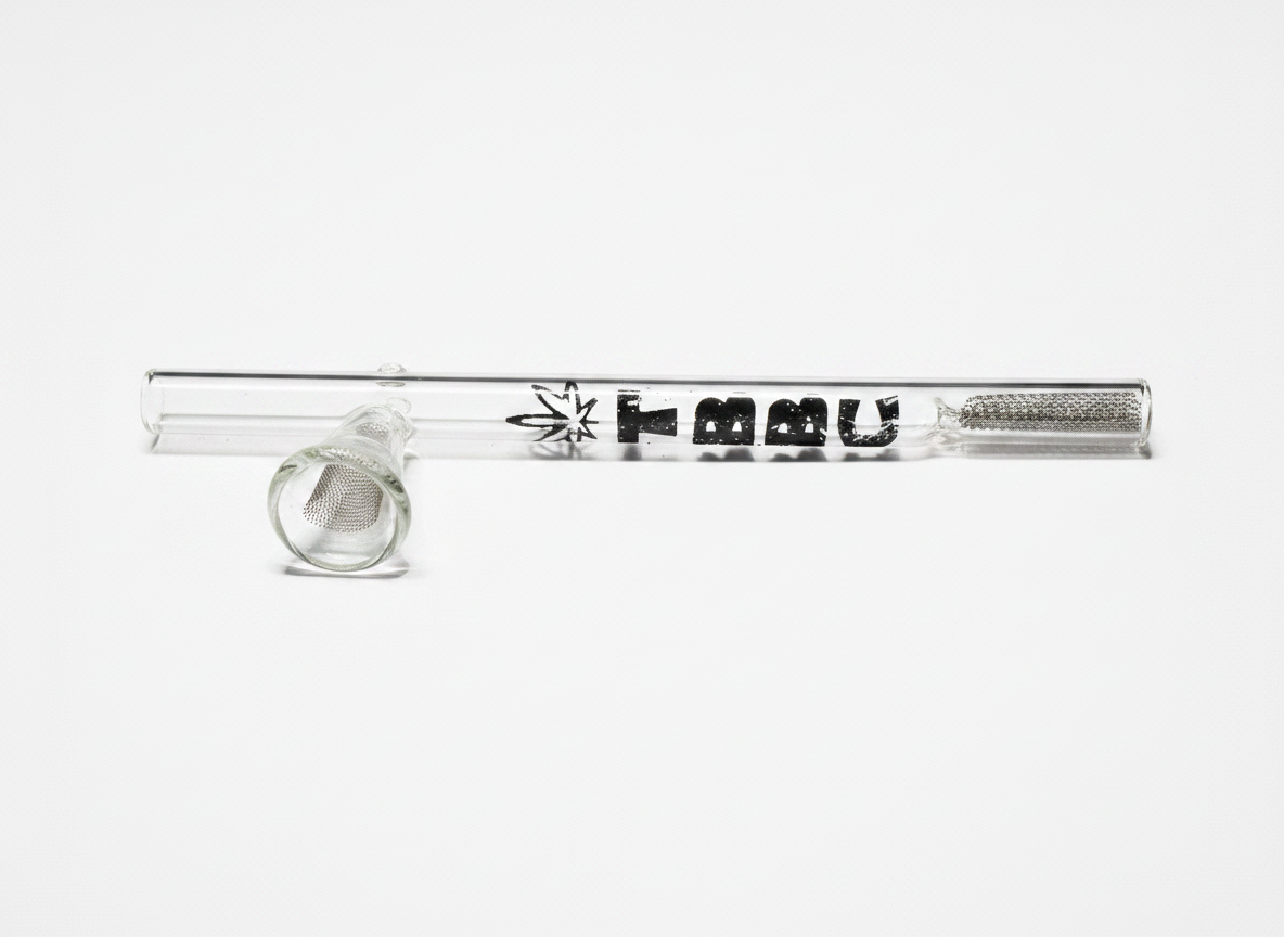 Clear glass smoking accessory with TBBC, theboomboxclub one hitter hand pipe instant delivery in delhi ncr