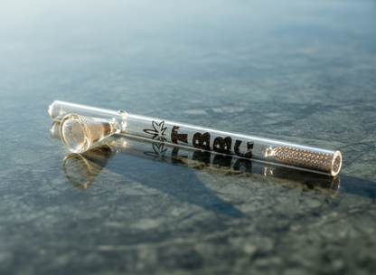 Clear glass smoking accessory with TBBC, theboomboxclub one hitter hand pipe instant delivery in delhi ncr