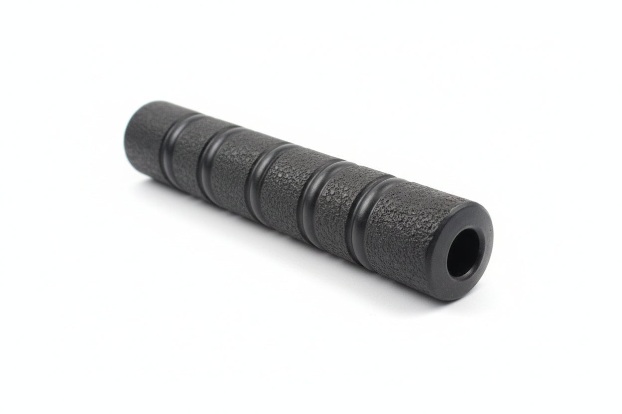 Panther Grip Chillum – Rugged Handcrafted Black Chillum with Grooved Design instant delivery PAN india, zoom picture