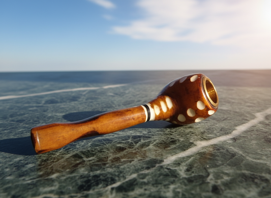 6 inch "Retro Dots" Resin Hand Pipe