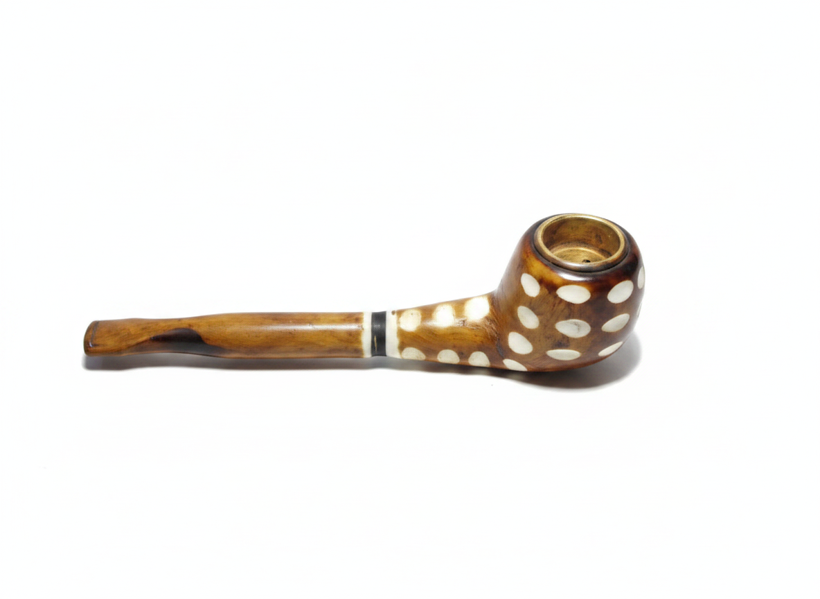 6 inch "Retro Dots" Resin Hand Pipe
