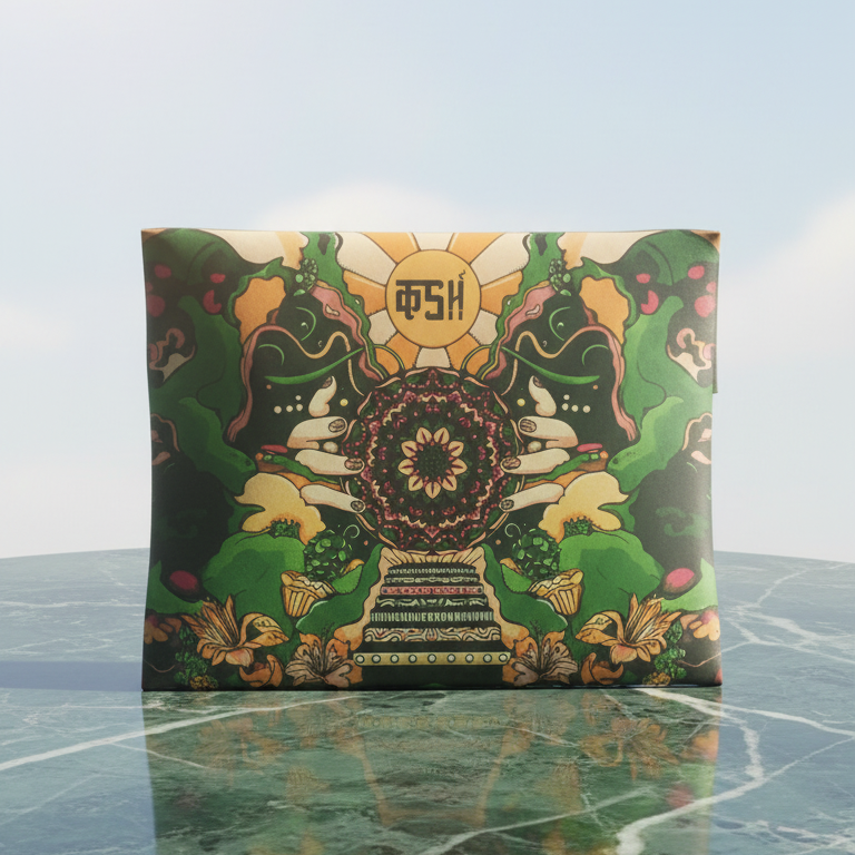Mandala Burn herbal blend 20g resealable pouch TBBC tobacco free nicotine free smoking mix packaging photo, herbal blends instant delivery in delhi ncr, best tobacco substitute online india