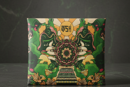 Mandala Burn herbal blend 20g resealable pouch TBBC tobacco free nicotine free smoking mix packaging photo, herbal blends instant delivery in delhi ncr, best tobacco substitute online india