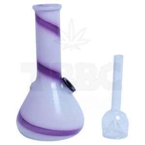 Yellow/Purple Strip 5 Inch Bong