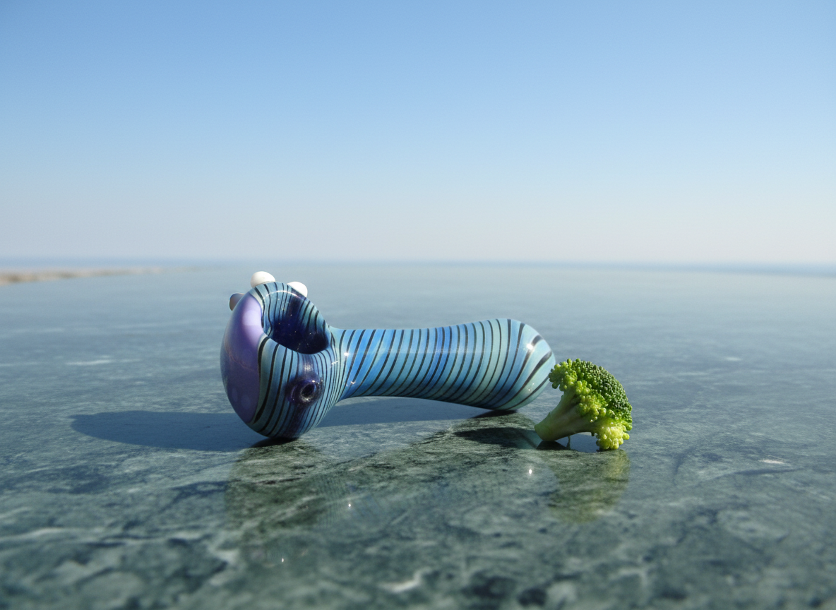 Blue Swirl Glass Hand Pipe | Pocket-Friendly, Smooth Pulls