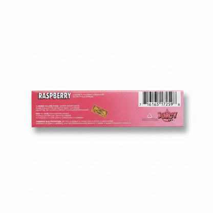 Juicy Jay's King Size Raspberry flavoured rolling papers pack back view