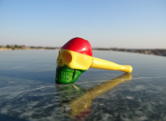 Rasta Reaper 4" Resin Hand Pipe