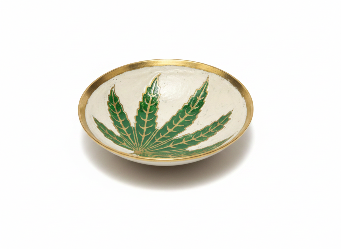 brass charas hash rolling bowl base instant delivery in delhi ncr INDIA