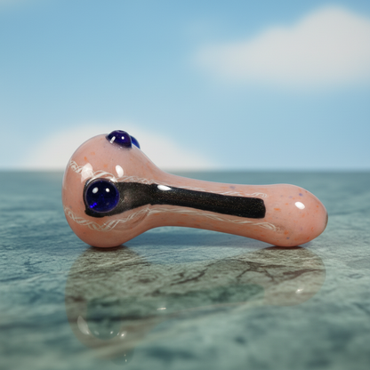 Blush Cosmos Crystal Pipe (4")