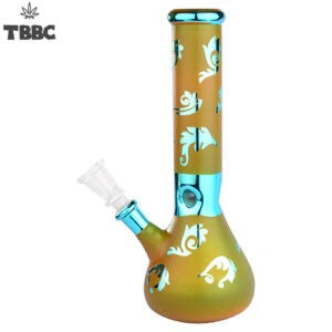 Rust Color Blue Angel Ice 10 inches Bong